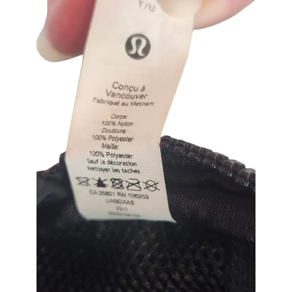 Lululemon Black Belt Bag /‎ Crossbody Pouch Adjustable Strap Nylon